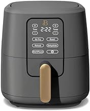 6 Quart Touchscreen Air Fryer, Oyster Grey by Drew Barrymore
