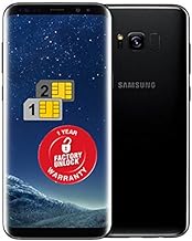 Samsung Galaxy S8+ Plus SM-G955FD 64GB Dual Sim Unlocked Phone -US/Latin America Version (Midnight Black) 1 Year Warranty