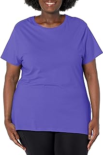 JUST MY SIZE Women's Plus-Size Short Sleeve Crew Neck Tee