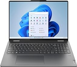 Lenovo Yoga 7i 2-in-1 16" WUXGA Touchscreen Laptop, Intel Core i5-1335U, 8GB RAM, 512GB SSD, Backlit Keyboard, Fingerprint Reader, Windows 11 Home, Storm Grey