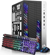 HP RGB Gaming Desktop Computer, Intel Quad Core I5-6500 up to 3.6GHz, Radeon RX 550 4G, 16GB DDR4, 1T SSD + 3T HDD, RGB Keyboard & Mouse, 600M WiFi & Bluetooth, Win 10 Pro (Renewed)