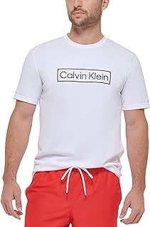 Calvin Klein Men's Light Weight Quick Dry Short Sleeve 40+ UPF Protection
