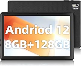 Naclud 10 Inch Tablet, 8GB RAM 128GB ROM Android 12 Tablets with Octa-Core 2.0Ghz Processor, 1920 * 1200 Pixel IPS Screen, 5MP+8MP Camera, 6000mAh, GPS, WiFi, Bluetooth 5.0