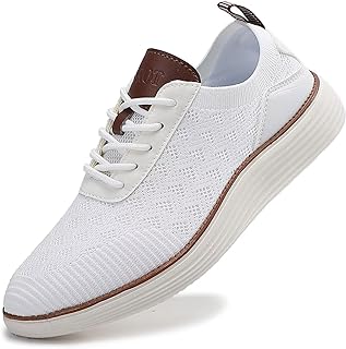Men’s Mesh Dress Oxfords Shoes Casual Business Office Walking Shoes Lightweight Sneakers