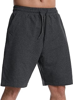 Men's Lounge Shorts with Deep Pockets Loose-fit Jersey Shorts for Running,Workout,Training, Basketball