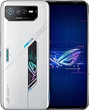 ASUS ROG 6 Cell Phone, 6.78” FHD+ 2448x1080 165Hz, 6000mAh Battery, 50MP/13MP/5MP Triple Camera, 12MP Front, 16GB RAM, 512GB, 5G LTE Unlocked Dual SIM, White, AI2201-16G512G-WH [US Version]
