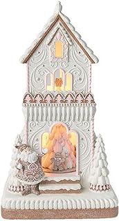December Diamonds Gingerbread Village Gingerbread Cookie House Figurine with Led Music - Christmas Decoration, Home Decor