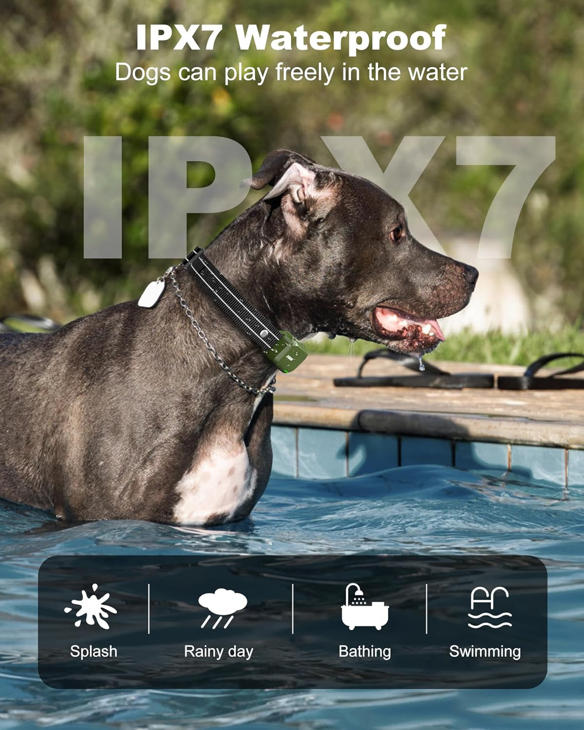 Dog Shock Collar - 3300ft Dog Training Collar, Remote Innovations IPX7 Waterproof with 4 Training Modes, Rechargeable Electronic Collar for All Breeds
