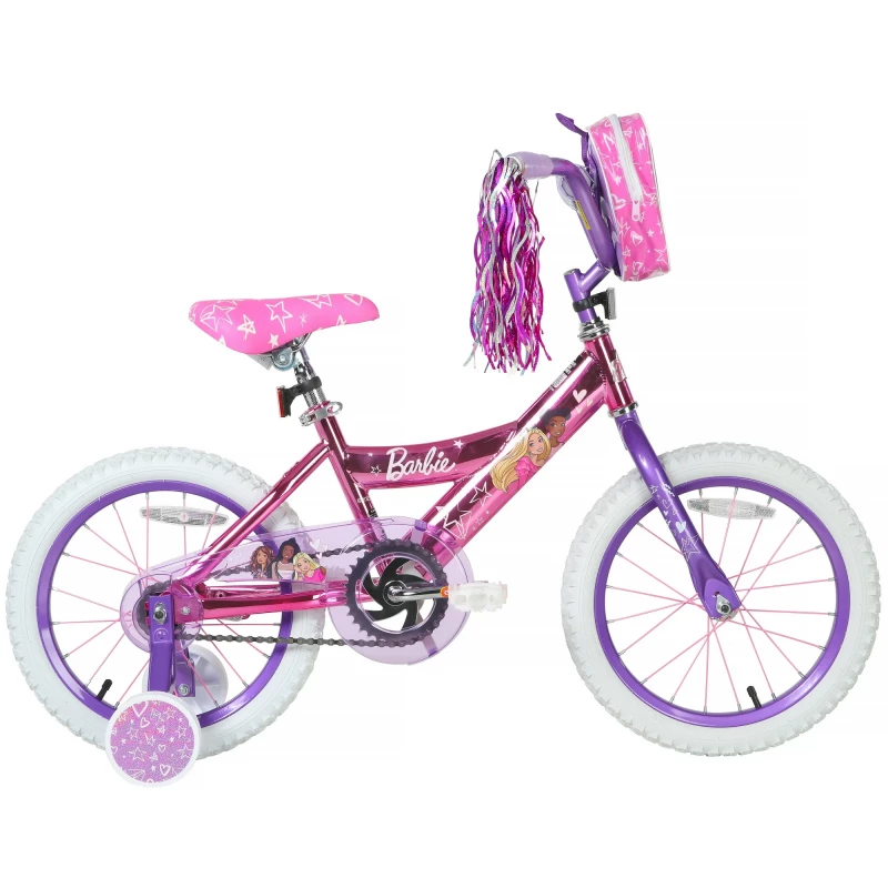 Dynacraft Barbie 16-inch Girls BMX Bike for Age Group 5-7 Years, Pink