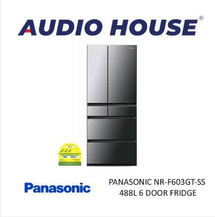 [Bulky] PANASONIC NR-F603GT-SS 488L 6 DOOR FRIDGE MADE IN JAPAN ***1 YEAR WARRANTY BY PANASONIC***