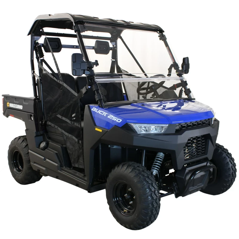 Massimo Buck 250 UTV 12hp, 177cc, 6.5 cf. Dumping Cargo Bed (Blue)