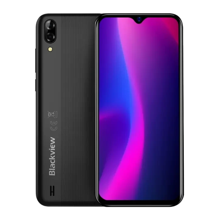 Blackview A60, 2GB+16GB, Dual Rear Cameras, 4080mAh, 6.1 inch Android 8.1 GO MTK6580A Quad Core up to 1.3GHz, Network: 3G, Dual SIM(Black)