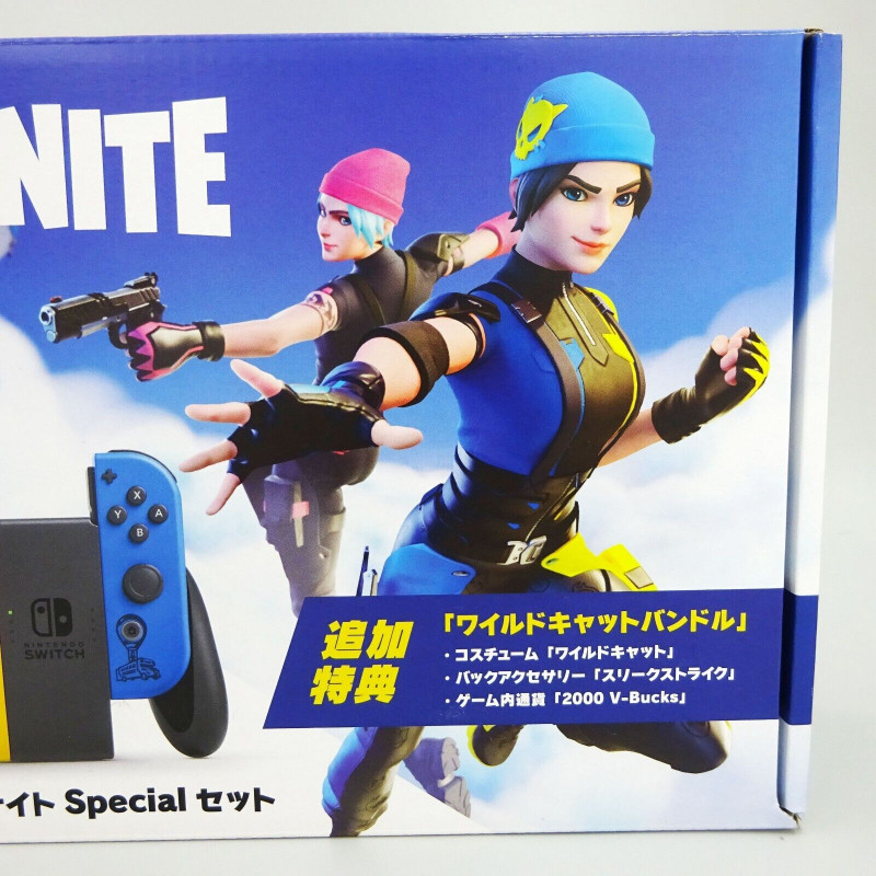 Nintendo Switch Fortnite Special Set Wildcat Bundle CODE INCLUDED Japan New